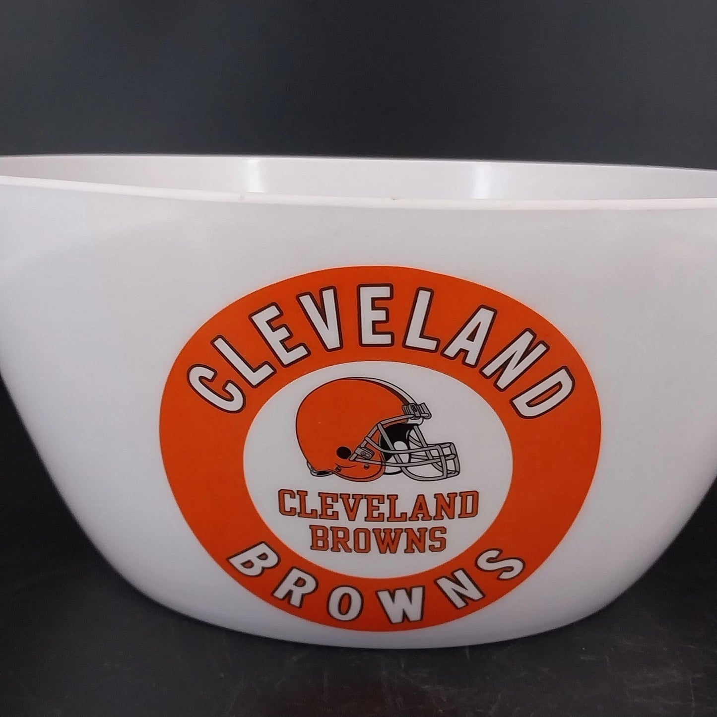 Cleveland Browns NFL Party Serving Bowl Dish K-Mart 9.5" China 2010 Football