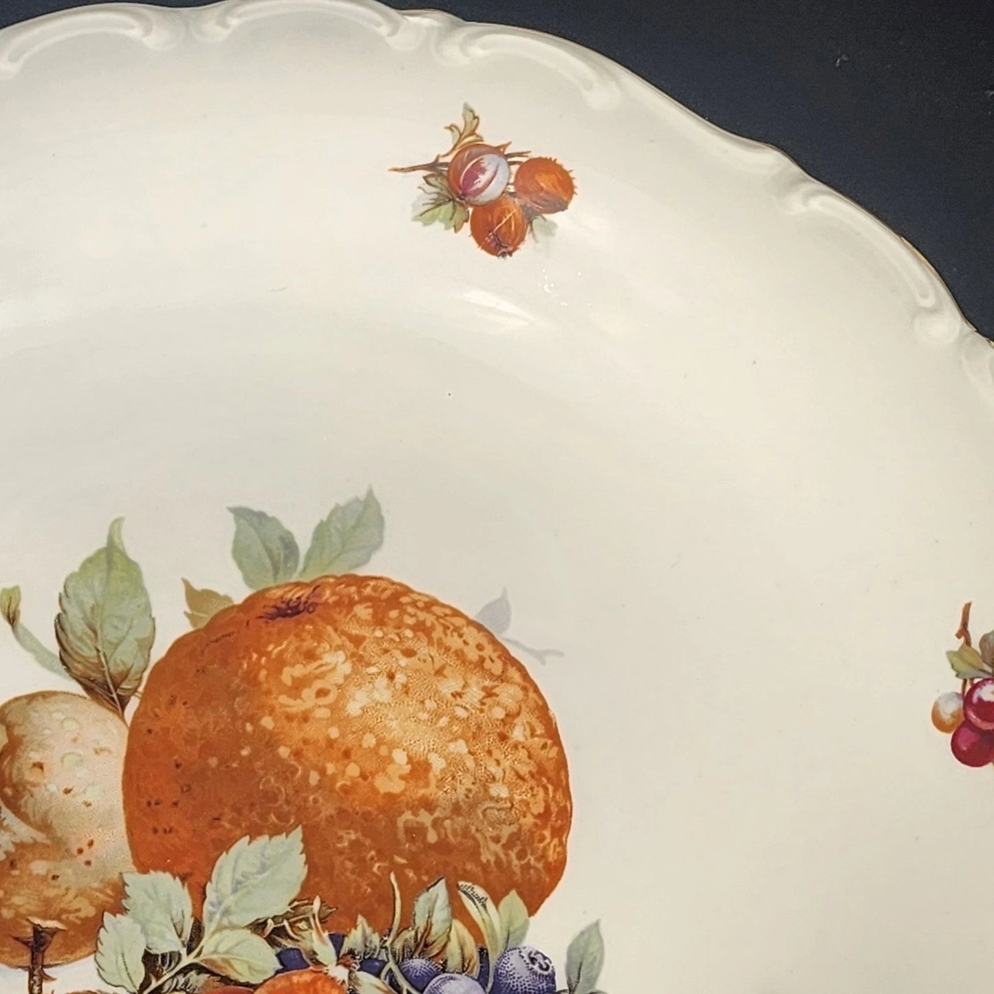 Schumann Arzberg Bavaria Fruit Platter 11.75 Gold Rim