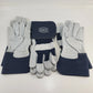 Ironcat IC8 Split Cowhide Leather Gloves L Premium Gauntlet Cuff 3 Pair New NOS