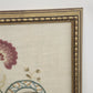 Framed Crewel Embroidery Tree of Life Peacock Floral Folk Art Signed KDC Vintage
