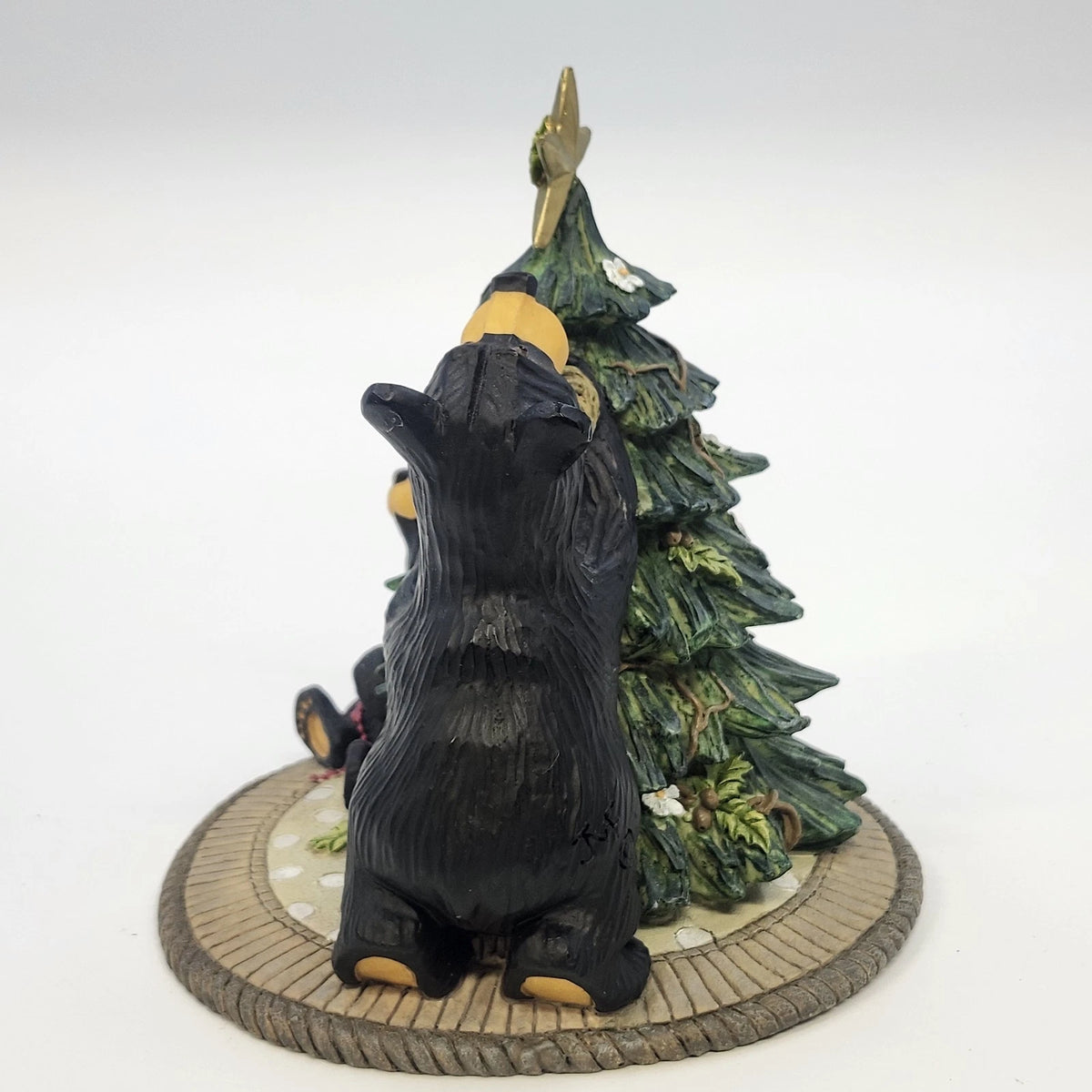 Big Sky Carvers Bearfoots Tree Trimming Jeff Fleming 2001 Ltd Figurine Vintage