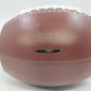 Ceramic Football Coin Bank Textured Sport Piggy Bank Brown on Pedestal Base 9.5"