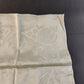 Set of 8 Cloth Napkins With Flower Design Vintage Silky Ivory Square 17" X 17"