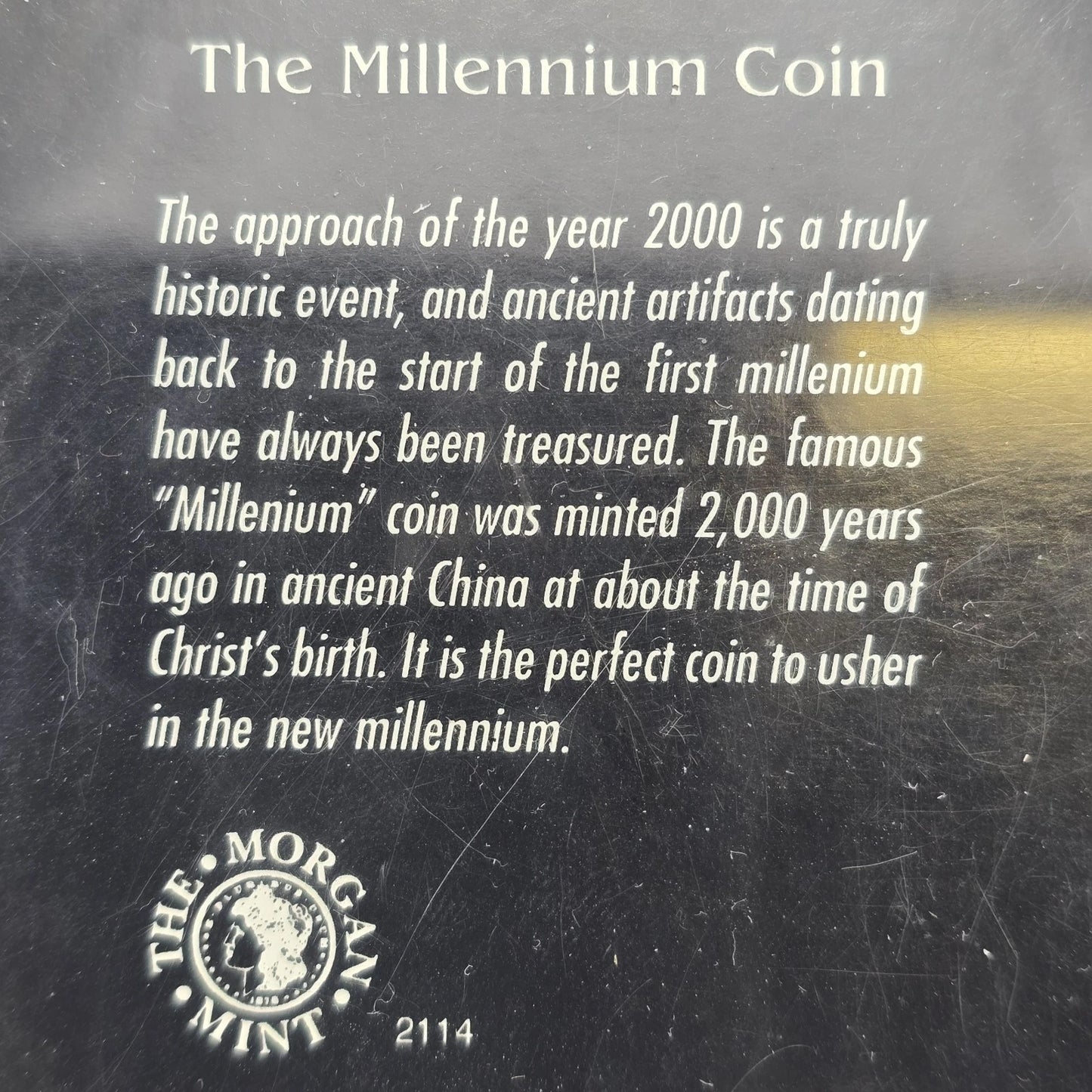 Ancient Chinese Millennium Coin 2000 Year Old Xin Dynasty Cash Coin Morgan Mint