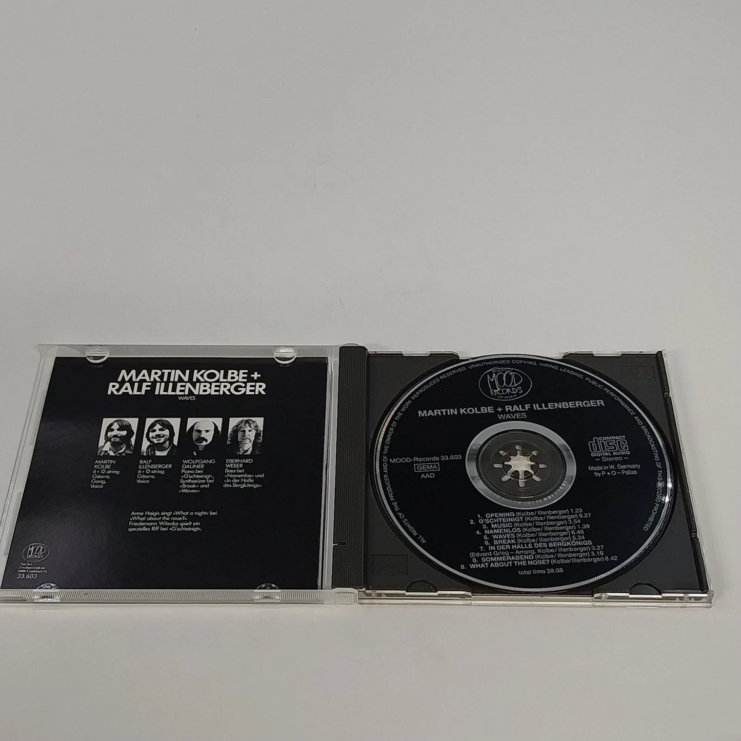 Martin Kolbe & Ralf Illenberger Waves CD Mood 33.603 Acoustic Jazz Germany 1985