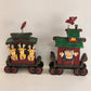 2 Christmas Train Figurines Great North Pole Railroad 2002 David Frykman