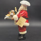 Kurt Adler Figurine Fabriche Santa Serving a Full Turkey Dinner 10.5" Tall 1994