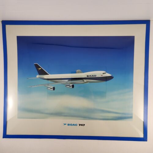BOAC 747 British Airways Photographic Print 21x17 Aviation Wall Art