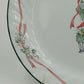 12 Corelle Callaway Holiday Ivy Luncheon Plates Swirl Green Trim 9"d EUC