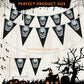 3 Pc Halloween Skull 10 Flag Banner 11" Garland Spooky Bloody Pirate Party Decor