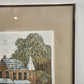 Elaine Wallace Castle House Framed Print Pastoral 27.5" Artist Proof Signed