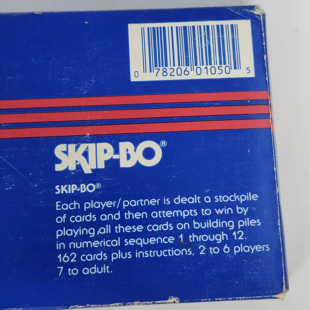 International Games Skip-Bo Card Game 1986 No 1050 Original Blue Box 1986