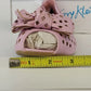 Tory Klein Flats Sandals Pink Peep Toe Bow Laser Cut Women's 8 China