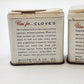 Schilling Ground Cloves Curry Powder 1.25 Oz Spice Tins Red White 2pc Vintage