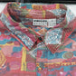 Vintage Chicos Design Geometric Button Up Shirt Womens Size 1