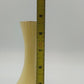 Golden Ware Bud Vase 22K Gold Lotus Floral Yellow Ceramic 9" Vtg Fluted Crazed