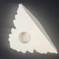 Cherub Ceramic Wall Shelves 2pc Set White Gold Trim Angel Display Decor