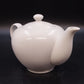 Crate & Barrel Monno Bangladesh White Ceramic Porcelain Teapot with Lid 5.5" Vtg