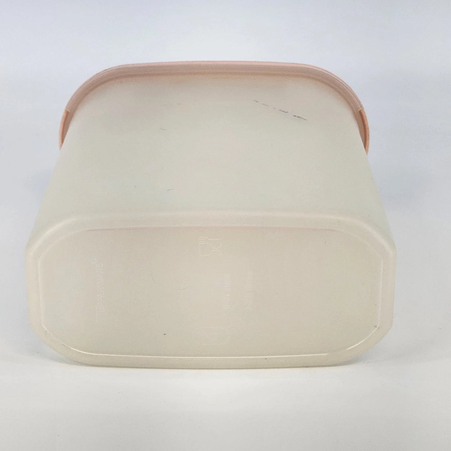 Tupperware 1614-2 Modular Mates Storage Container 9" w Pink Lid 1616-6 Vintage