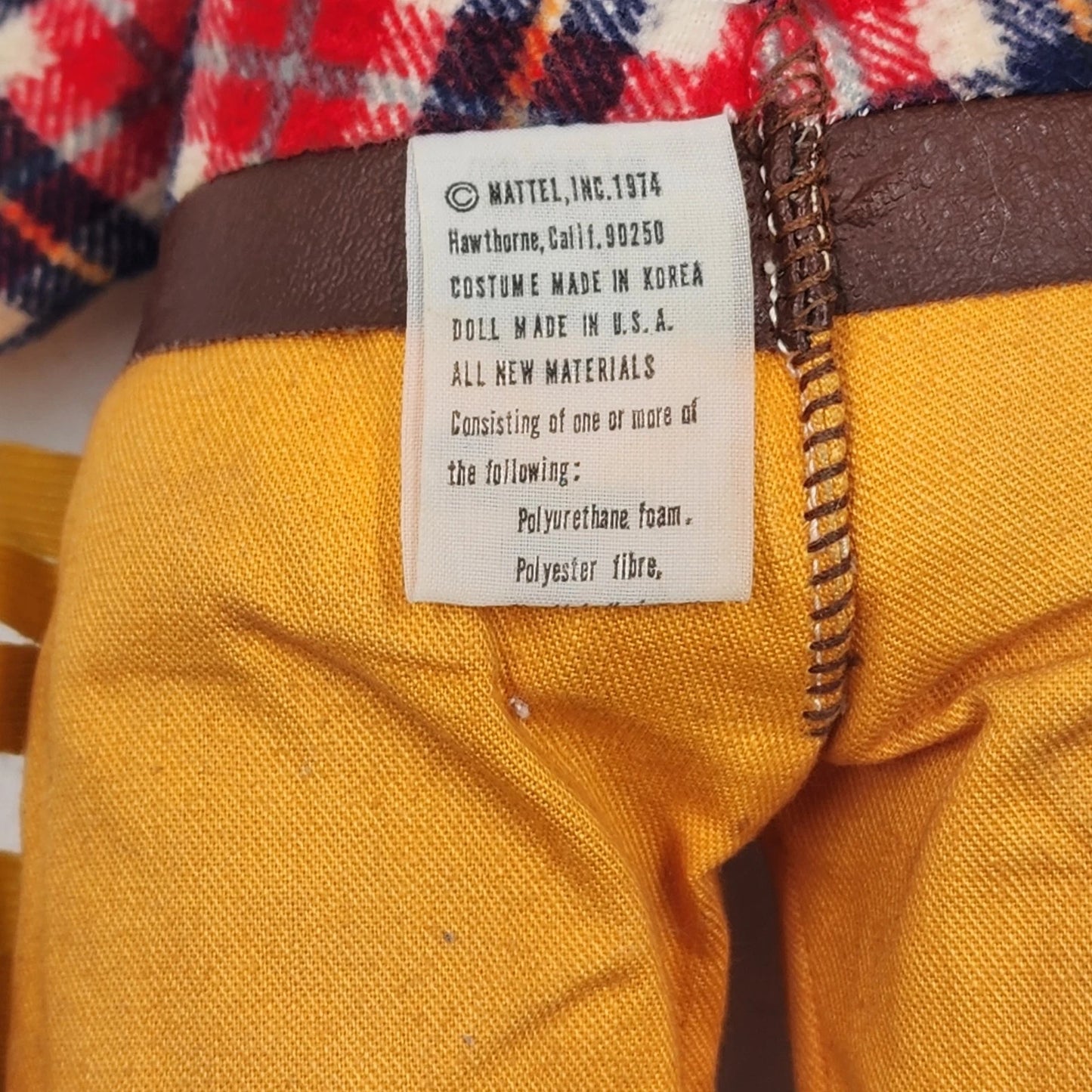 Cowboy Doll 14" by Mattel Love Notes Bucky Musical Squeeze Original Works 1974