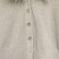New York & Company Tan Cardigan Faux Fur Collar Size Medium