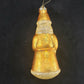 Antique Santa Gold & Opaque Colored Mercury Glass 8" Christmas Tree Ornament