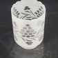 Frosted Etched Glass Lamp Shade 6.5" Cylinder w 3.25" Fitter Scalloped 4.5" Dia