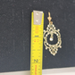 Avon Gold Tone Forever Paula Abdul Filigree Embellished Necklace & Earring Set