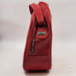 Amelia Earhart Travel Shoulder Bag Red Carry-On Luggage Footed 17" Vintage USA