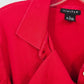Vintage 90s The Limited Sweater Women’s L Red Button Front Collared Cotton Made in Korea