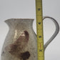 Colonsay Pottery Pitcher Speckled Glaze Stoneware 4.5" Flared Rim Curved Handle