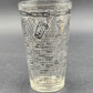 Irvinware Cocktail Mixer Shaker Glass w/ 1950s Drink Recipes USA Barware Vtg