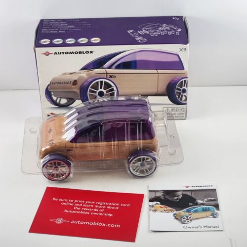 Automoblox X9 Sport-Utility SUV Purple Wooden Car Complete Designed by Calello