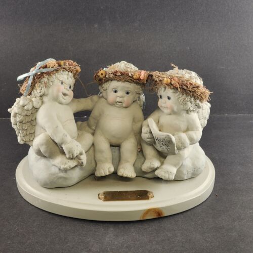 Dreamsicle THE FLYING LESSON Angel Cherub Limited Edition Cast Art 1991 Vintage