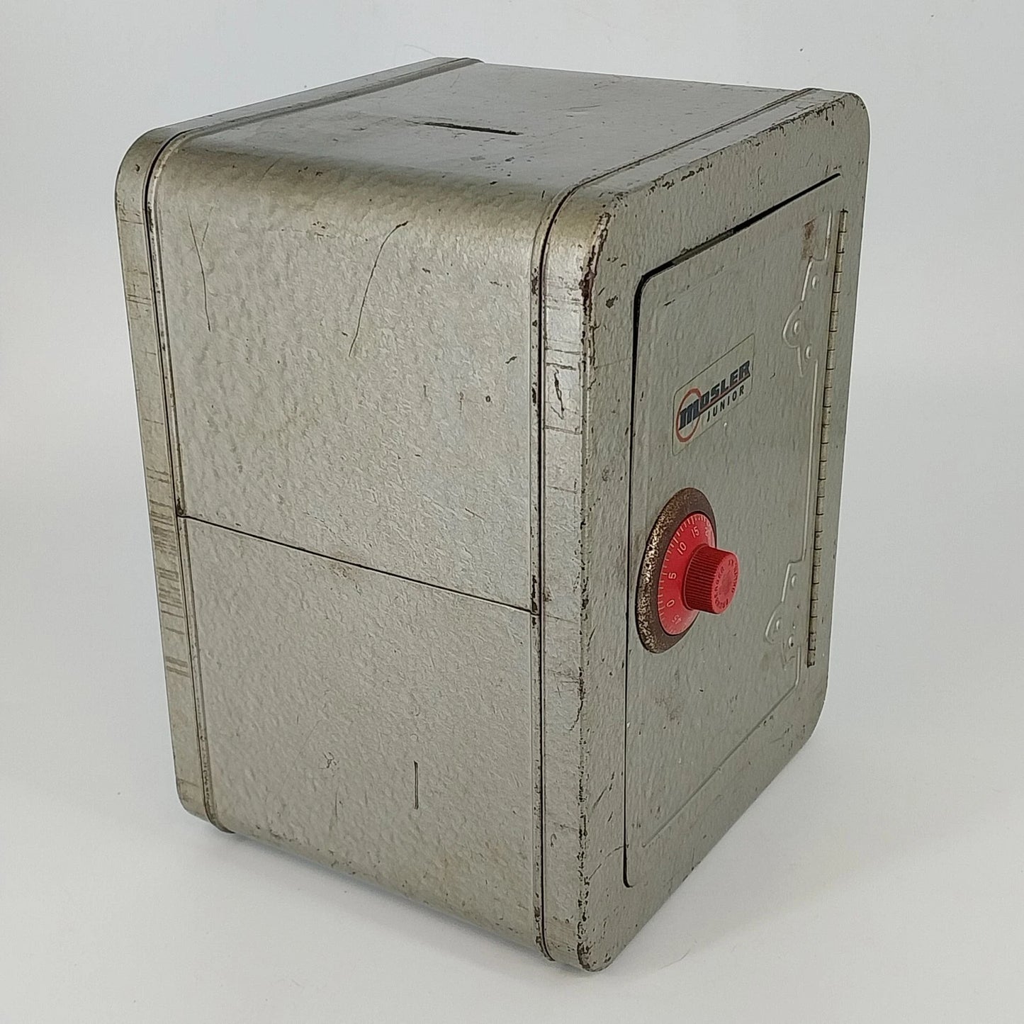 Vintage Mosler Jr Steel Combination Safe Penny Bank with Alarm