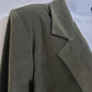 Briggs Womens 12-P Soft Olive Polyester Button Up Blazer Jacket Shoulder Pads