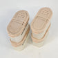 4 Tupperware 1843-23 Modular Mates Spice Containers Storage Beige Lids Vintage