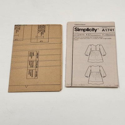 Simplicity Sew Simple A1741 Girl’s Dress Sewing Pattern 2012 Uncut Sizes 3-8