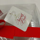 2 Christmas Coffee Mugs North Pole Trading Co Red Dog & Footprint w Box