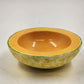Cantaloupe Bowl Ceramic Mold 6.5" Signed Becky B 1972 Glazed Orange Vintage