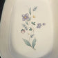 Pfaltzgraff April Casserole Dish 7" Rectangular Baker Floral Stoneware USA Vtg
