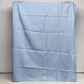 Soft Blue Polyester Square Pavers Honeycomb Waffle Cloth Pattern Shower Curtain
