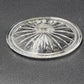 Brilliant Cut Glass Oval Divided Veggie Tray Stars Lines Scallop Edge Center Lid