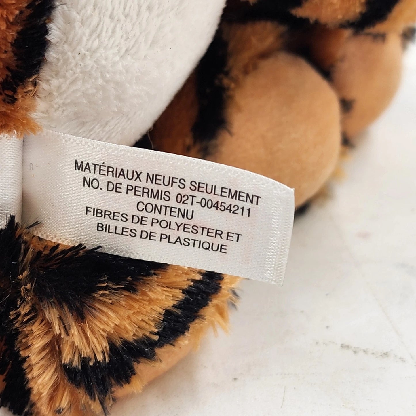 Ty Beanie Babies Stripers 2011 Tabby Cat Plush Orange Tiger Stripes 6" Polyester