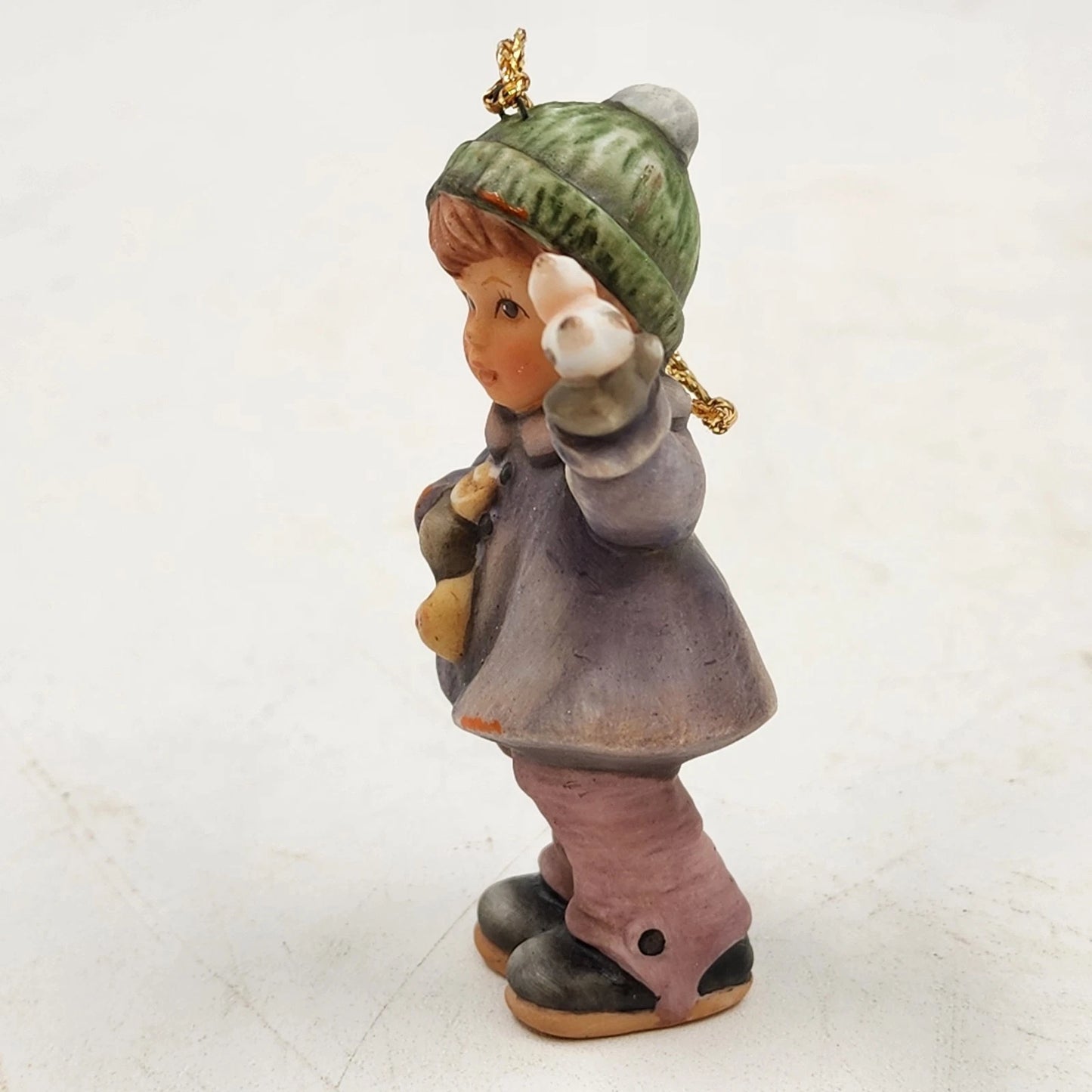 Berta Hummel FEEDING FEATHERED FRIENDS Ornament 1999 Retired Porcelain