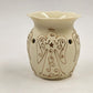 Heavenly Scentsy Plug-In Wax Warmer White Gold Angels Christmas 3.5"x3"