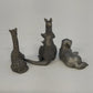 Spoontiques Rawcliffe 3Pcs Pewter Kangaroo Giraffe Dog Miniature Animal Figurine