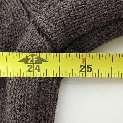 IZOD Sweater Brown Pullover Men's XLT Crewneck Cotton Long Sleeve Square Design