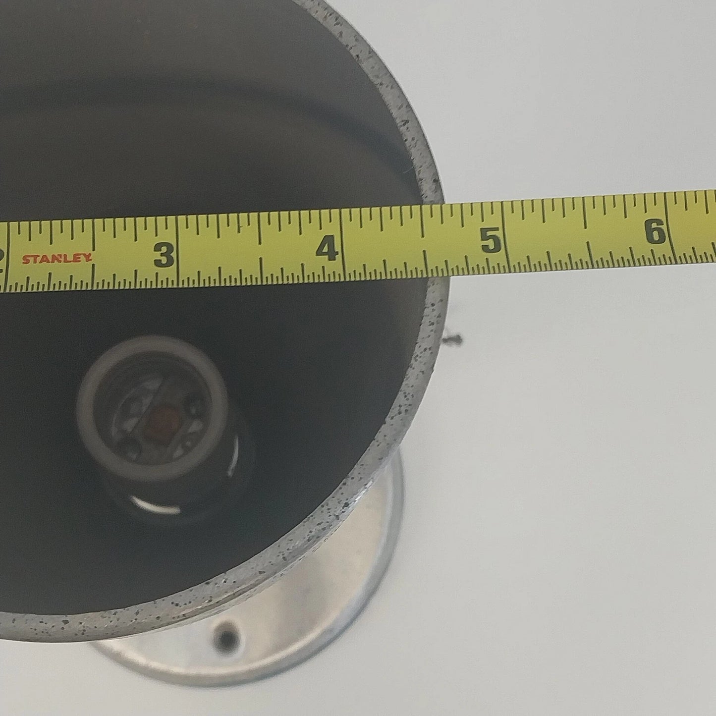 Swivelite Atomic Cone Ceiling Light Fixture Brushed Aluminum Metal Lamp 10" MCM