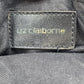 Liz Claiborne Black Faux Leather Satchel Handbag Classic Top Handle Purse Vtg